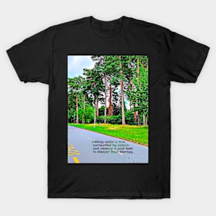 Sitting under tree and reading a book T-Shirt